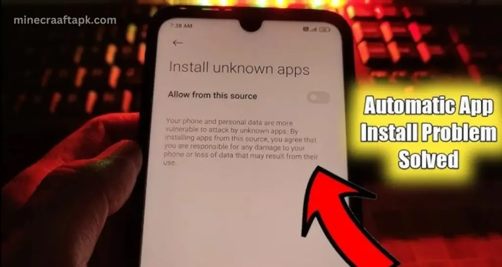 Allow Unknown Sources for Minecraft APK